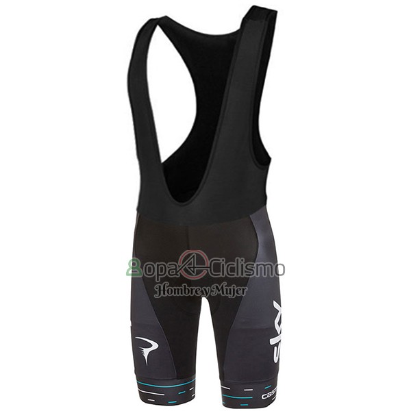 Sky Ropa Ciclismo Culotte Corto 2017 Mangas Cortas Blanco